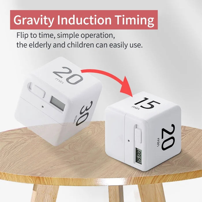 Cube Timer for Time Management and Countdown Settings