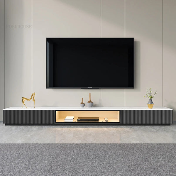 Modern Simple Slate TV Stand Home Living Room