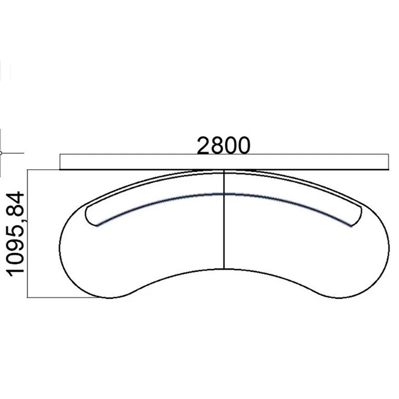 Luxury Relaxing Curve Sofa Nordic Relaxing Lounge Corner