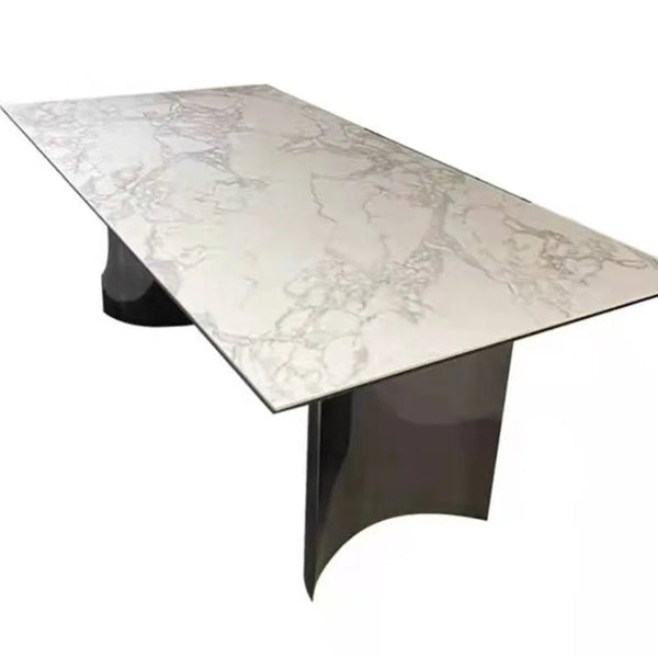 Luxury Chairs Italy Rectangle Dining Table