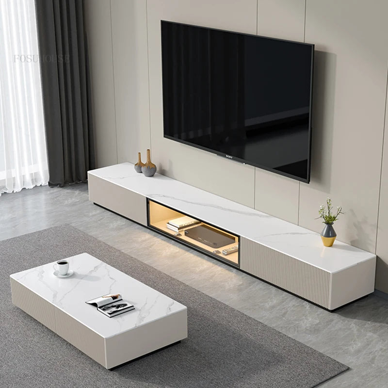 Modern Simple Slate TV Stand Home Living Room