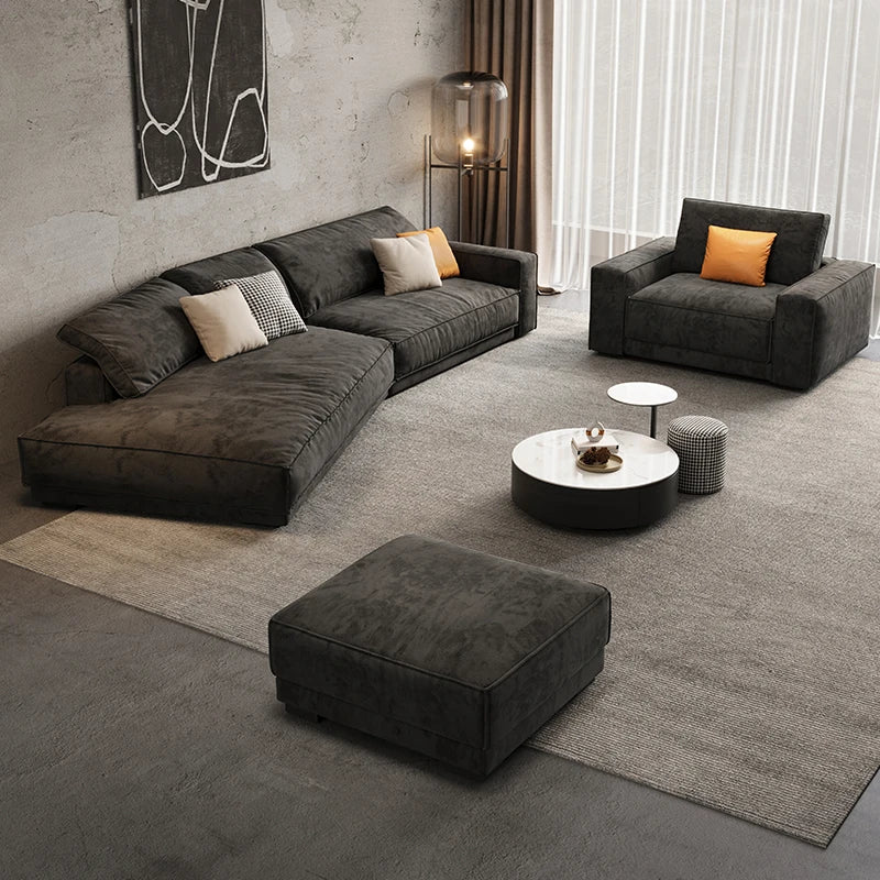 Double Luxury Sofas Minimalist Europe Living Room