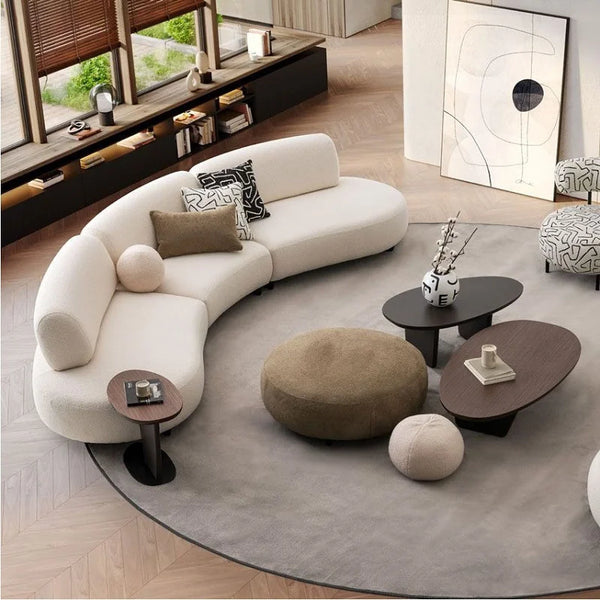 Luxury Relaxing Curve Sofa Nordic Relaxing Lounge Corner