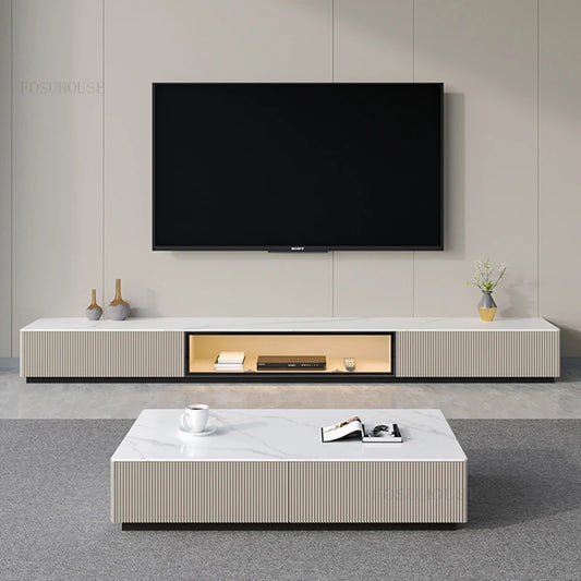 Modern Simple Slate TV Stand Home Living Room