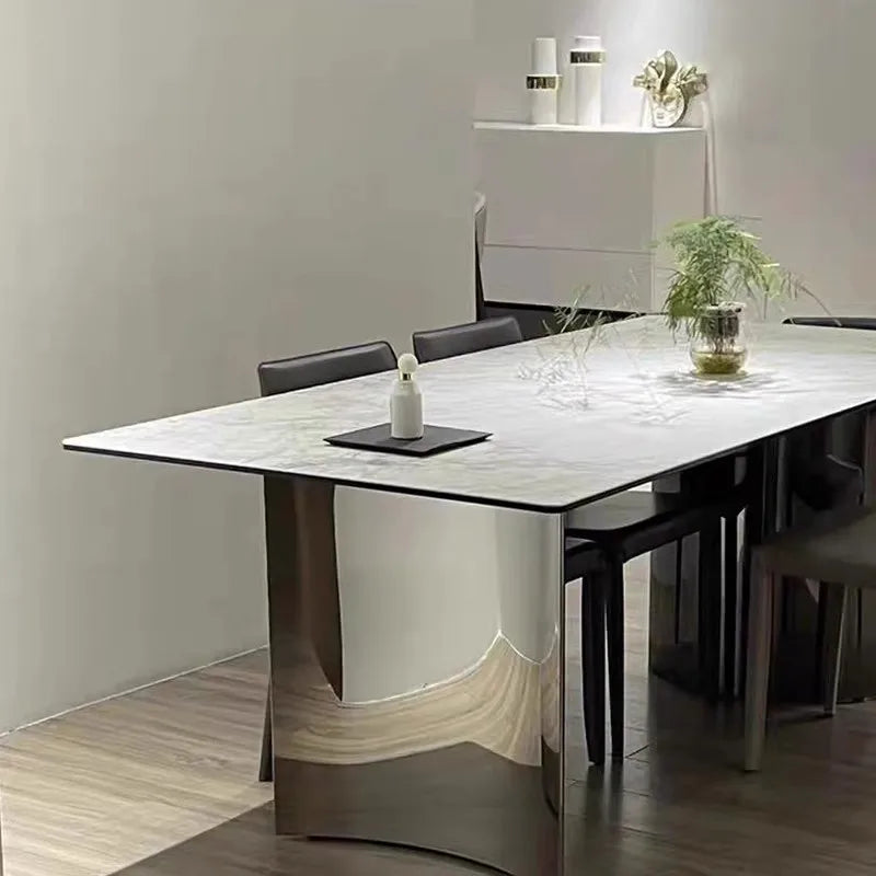 Luxury Chairs Italy Rectangle Dining Table