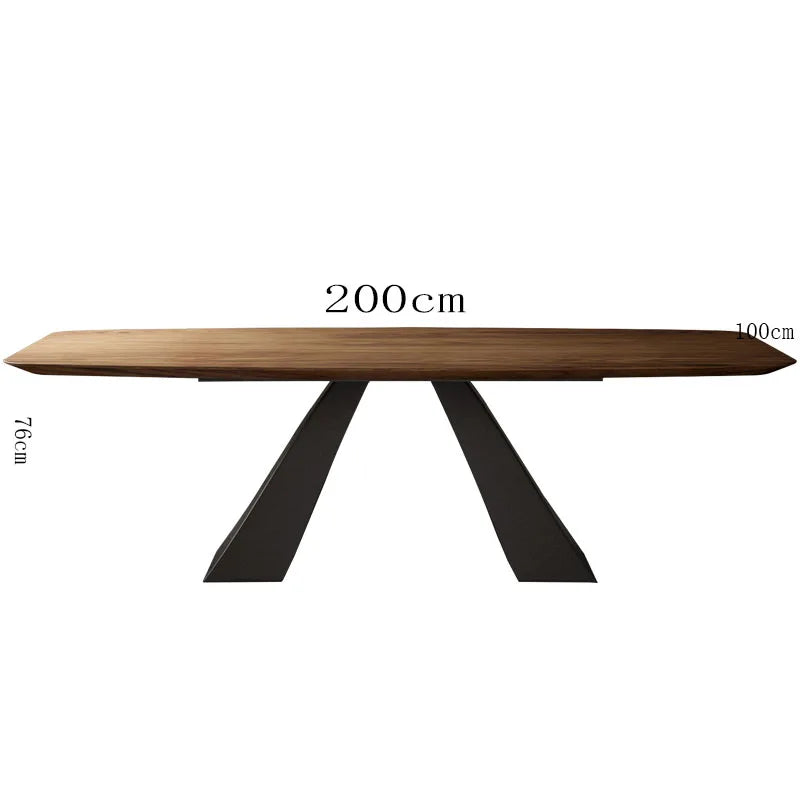 Luxury Wooden Nordic Vintage Living Dining Table